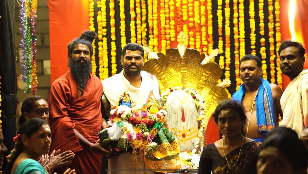 Decorated Shiva Lingam